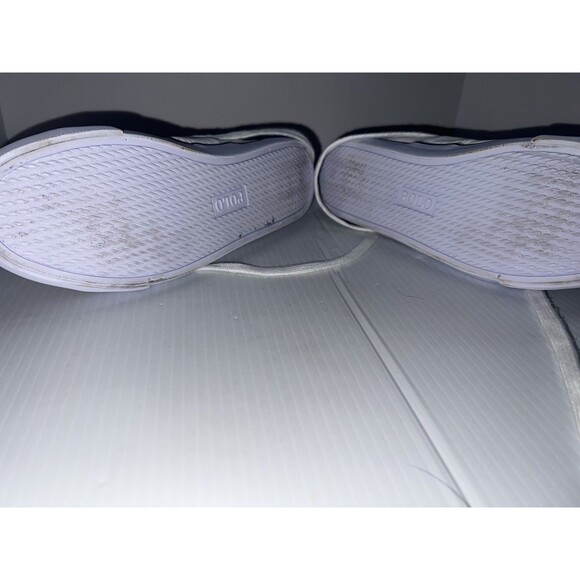 Ralph Lauren Sayer Sneakers POLO White/Blue Size Size 7 RF104092 - Picture 6 of 10